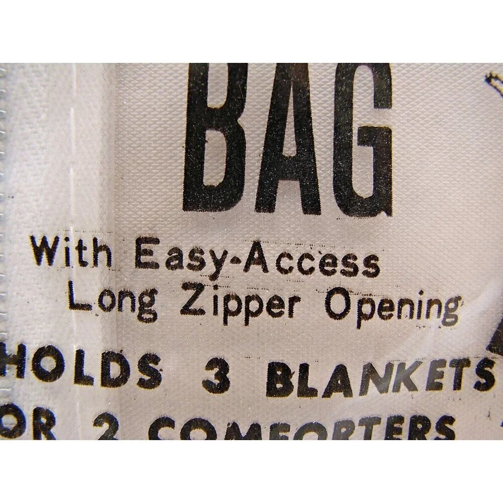 Closet Aids Jumbo Blanket Bag Storage Easy Access Long Zipper Opening 3 Blankets